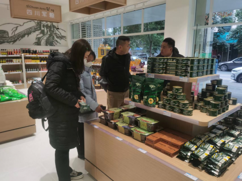 军粮供应副总经理段广伟率队到成都红星军供站考察学习