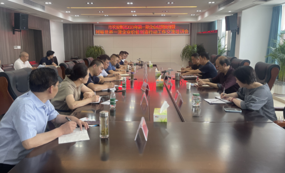 市农发集团组织召开 2023年第一期企业经营管理暨对标世界一流企业价值创造行