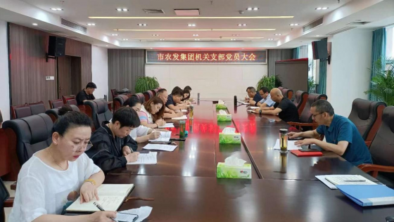 <b>市农发集团机关党支部召开支部党员大会</b>