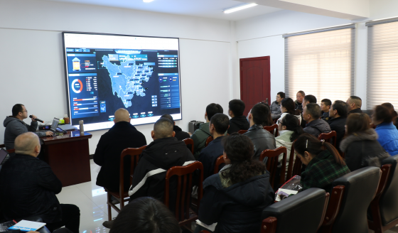 省粮食和物资储备局仓储处贺彬一行调研指导粮油储备暨开展全市信息化监管系